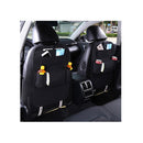 Pvc Leather Car Back Seat Storage Bag Multi Pocket Organizer Black