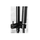 Wels Rain Shower Head Round Wall Handheld Spray Bracket Rail Black