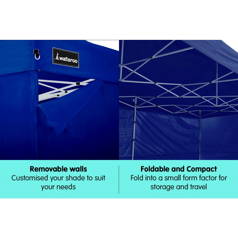 3x4.5m Pop-Up Gazebo - Blue