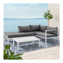 4 Seater Aluminium Outdoor Sofa Set Lounge Table Chair Furniture