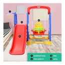 3 in 1 Slide Swing with Basketball Hoop Toddler Outdoor Indoor Play