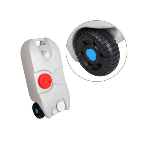 40L Portable Wheel Water Tank Grey