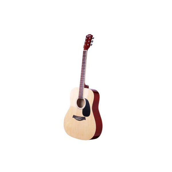 41 Inch Wooden Acoustic Guitar With Accessories Set Natural Wood