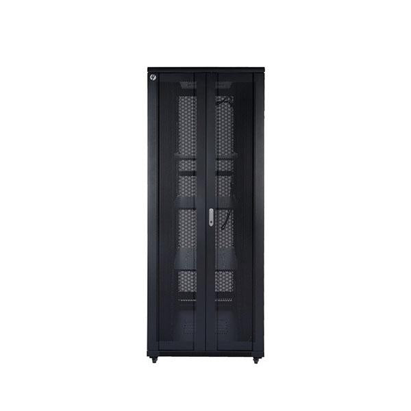 42Ru Free Standing Server Rack With Two Fold Mesh Doors