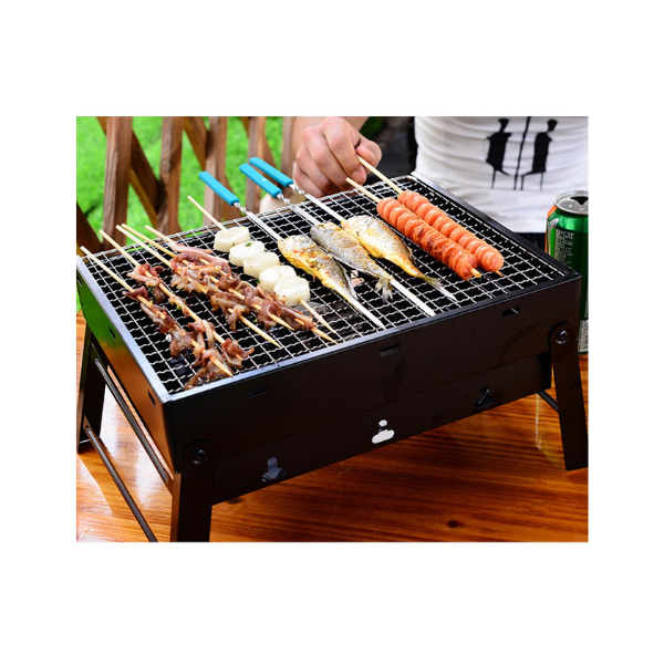 43Cm Portable Folding Thick Box Type Charcoal Grill