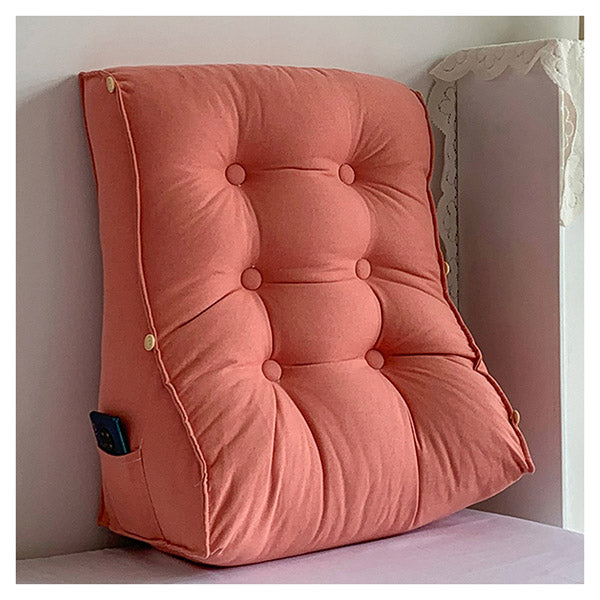 45Cm Peach Wedge Lumbar Pillow