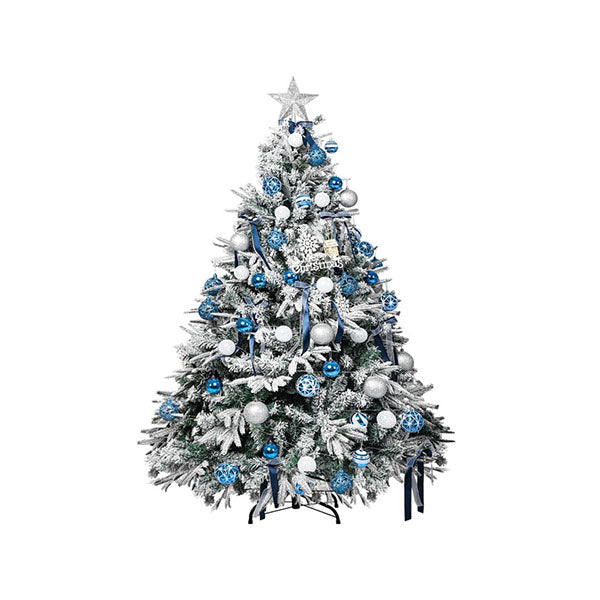 480 Tips Snow Flocked Christmas Tree With Fairy Light