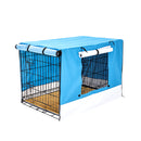 48 Inch Foldable Wire Dog Cage With Tray And Cushion Mat