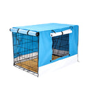 42 Inch Foldable Wire Dog Cage With Tray And Cushion Mat