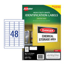 Avery Laser Label Hd L4778 48Up Pack Of 25