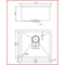 490x440x230mm Handmade Topmount Undermount Kitchen Sink Single Bowl