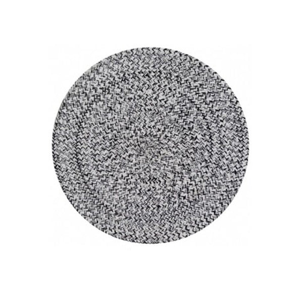 Dotti Merino Round Black And White 100 Cm