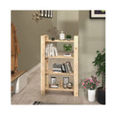 4 Level Book Cabinet Solid Wood Pine