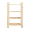 4 Level Book Cabinet Solid Wood Pine