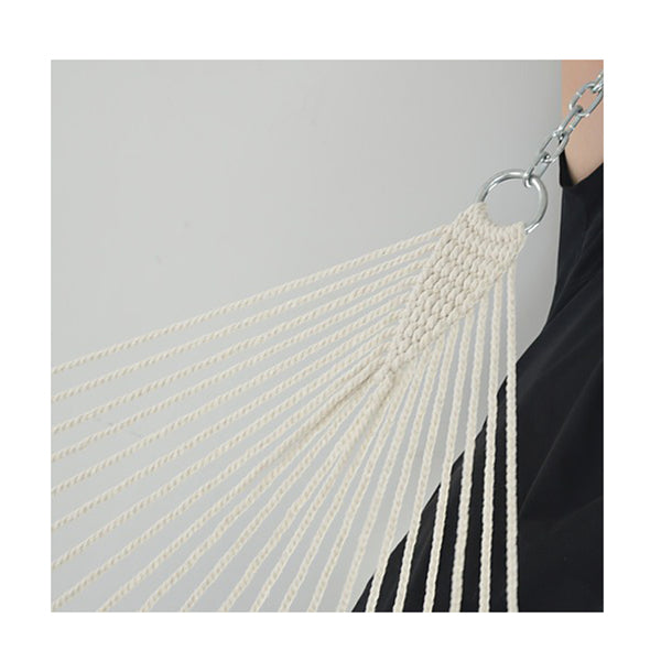 4M Traditional Cotton Rope Hammock With Hanging Hardware
