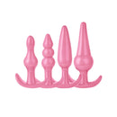 4 Pack Silicone Anal Beads Trainer Kit Sex Toy