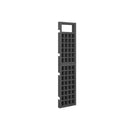 4 Panel Room Divider Trellis Solid Fir Wood Black 161 X 180 Cm