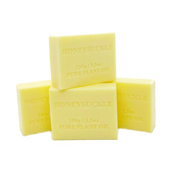 4 Pcs 100G Plant Oil Soap Honeysuckle Scent