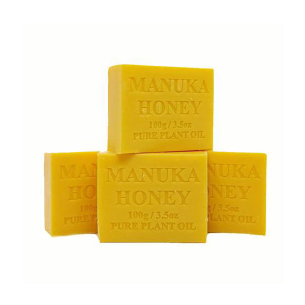 4 Pcs 100G Plant Oil Soap Manuka Honey Scent