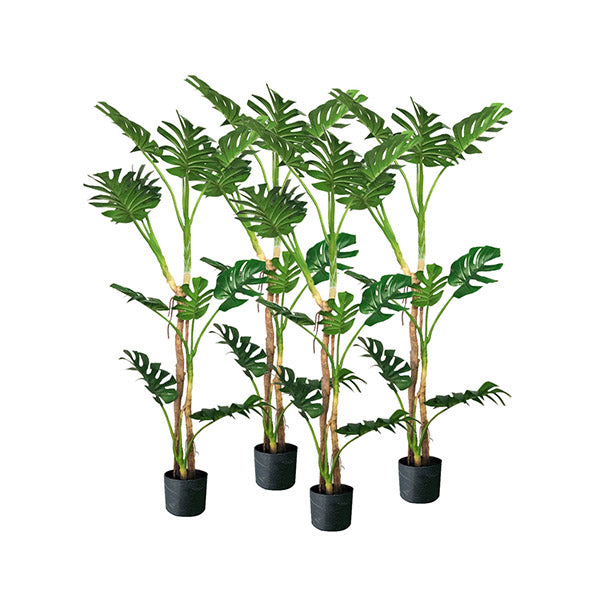 4 Pcs 175Cm Green Artificial Indoor Turtle Back Tree