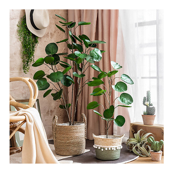 4 Pcs 95Cm Green Artificial Indoor Pocket Money Tree