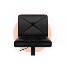 4 Pcs Bar Stools Pu Leather Chrome Kitchen Cafe Chair Gas Lift Black