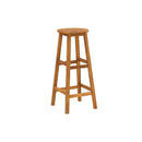 4 Pcs Bar Stools Solid Acacia Wood