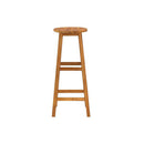 4 Pcs Bar Stools Solid Acacia Wood