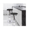 4 Pcs Contemporary Pu Leather Bar Stools Dining Chair Black