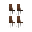 4 Pcs Dining Chairs Fabric