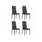 4 Pcs Dining Chairs Fabric