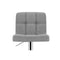 4 Pcs Fabric Swivel Bar Stools Kitchen Chairs Gas Lift Grey