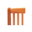 4 Pcs Folding Garden Chairs Solid Eucalyptus Wood With Oil Finish