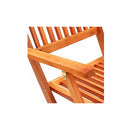 4 Pcs Folding Garden Chairs Solid Eucalyptus Wood With Oil Finish