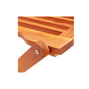 4 Pcs Folding Garden Chairs Solid Eucalyptus Wood
