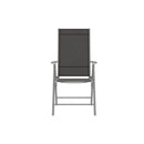 4 Pcs Folding Garden Chairs Textilene Black