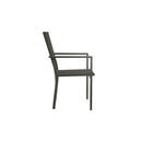 4 Pcs Garden Chairs Textilene And Steel Black And Anthracite