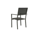 4 Pcs Garden Chairs Textilene And Steel Black And Anthracite