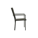 4 Pcs Garden Chairs Textilene And Steel Grey And Anthracite