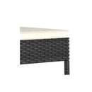 4 Pcs Garden Dining Chairs Poly Rattan Black