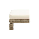 4 Pcs Garden Stools With Cushions Poly Rattan Beige