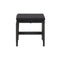 4 Pcs Garden Stools With Cushions Poly Rattan Black