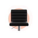 4 Pcs Gas Lift Pu Leather Bar Stools Swivel Kitchen Chairs