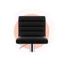 4 Pcs Gas Lift Pu Leather Bar Stools Swivel Kitchen Chairs
