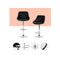 4 Pcs Kitchen Bar Stools Swivel Pu Leather Gas Lift Chairs