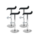 4 Pcs Kitchen Pu Leather Swivel Bar Stools