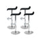 4 Pcs Kitchen Pu Leather Swivel Bar Stools