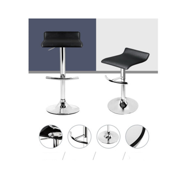 4 Pcs Kitchen Pu Leather Swivel Bar Stools