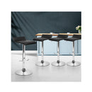 4 Pcs Kitchen Pu Leather Swivel Bar Stools
