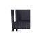 4 Pcs Poly Rattan Stackable Outdoor Chairs Black